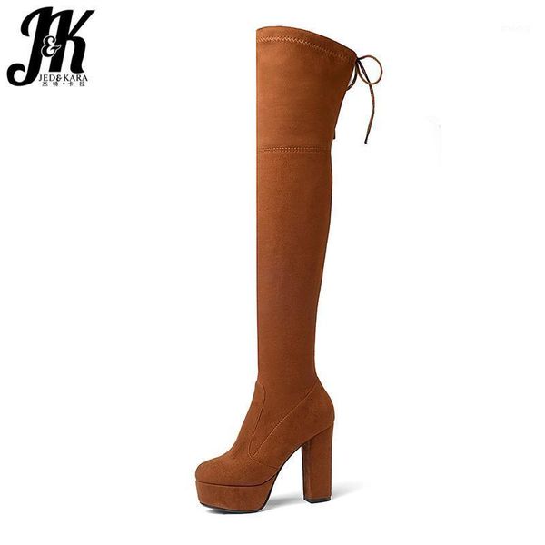boots jk big size 34-43 women over knee boot flock stretch thigh high thick heels winter platform shoes lady1, Black
boots jk big size 34-43 women over knee boot flock stretch thigh high thick heels winter platform shoes lady1, Black