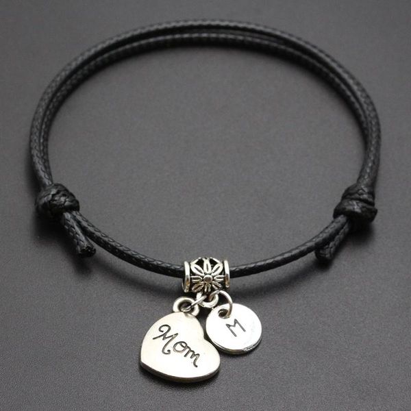 charm bracelets a-z letters mom heart pendant red thread string bracelet handmade diy lucky rope for women men jewelry gift, Golden;silver
charm bracelets a-z letters mom heart pendant red thread string bracelet handmade diy lucky rope for women men jewelry gift, Golden;silver