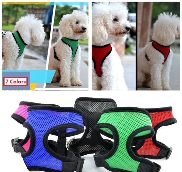 brand new pet dog nylon mesh harness strap vest collar small medium-sized dog puppy comfort harness 7 colors 
brand new pet dog nylon mesh harness strap vest collar small medium-sized dog puppy comfort harness 7 colors