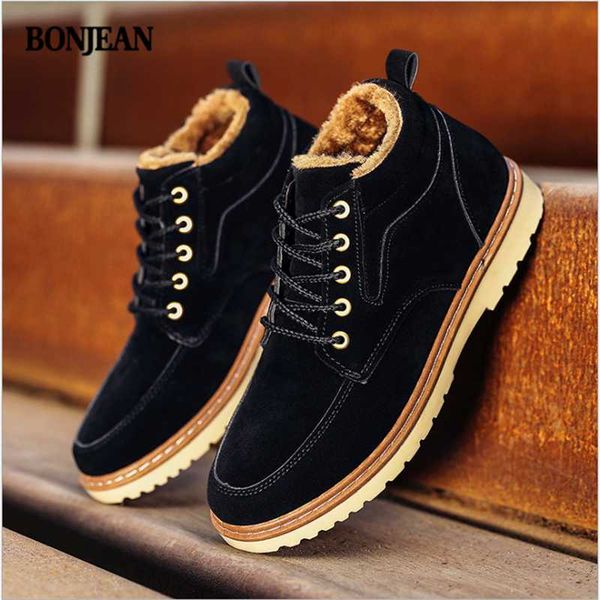 men's plus velvet plus cotton boots autumn and winter new casual men's shoes to keep warm trend cotton shoes england high to hel, Black
men's plus velvet plus cotton boots autumn and winter new casual men's shoes to keep warm trend cotton shoes england high to hel, Black