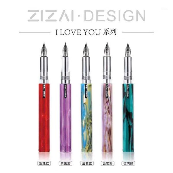 zizai beautiful pocket fountain pen acrylic metal ink pen schmidt nib business office school supplies writing gift1
zizai beautiful pocket fountain pen acrylic metal ink pen schmidt nib business office school supplies writing gift1