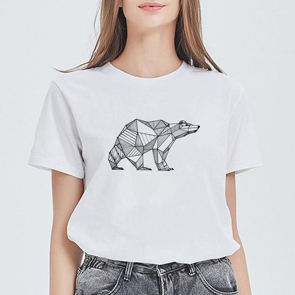 geometric bear women clothes new t shirts women vestidos plus size funny gym trendy beautiful vintage fashion cool tshirt, White
geometric bear women clothes new t shirts women vestidos plus size funny gym trendy beautiful vintage fashion cool tshirt, White