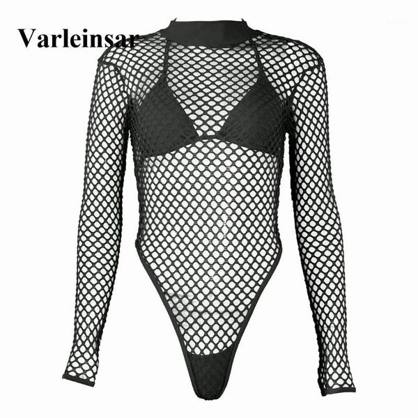 2019 women swimwear mesh sheer long sleeve high neck one piece swimsuit female bather thong bathing suit swim lady v15951, White;black
2019 women swimwear mesh sheer long sleeve high neck one piece swimsuit female bather thong bathing suit swim lady v15951, White;black