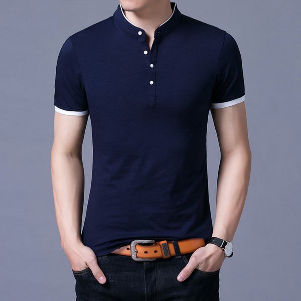 2020 brand new men's thin section short-sleeved polo shirt summer stitching solid color cotton collar polos shirts, White;black
2020 brand new men's thin section short-sleeved polo shirt summer stitching solid color cotton collar polos shirts, White;black
