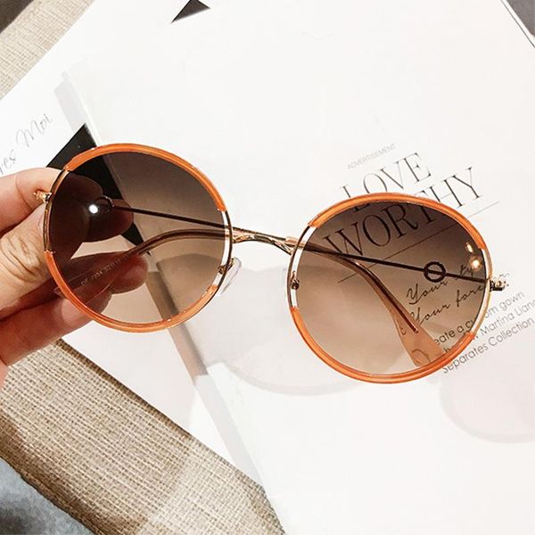 trendy new orange round sunglasses fashion brand 2020 womens shades tinted lens metal korean sunglasses lunnette de soleil, White;black
trendy new orange round sunglasses fashion brand 2020 womens shades tinted lens metal korean sunglasses lunnette de soleil, White;black
