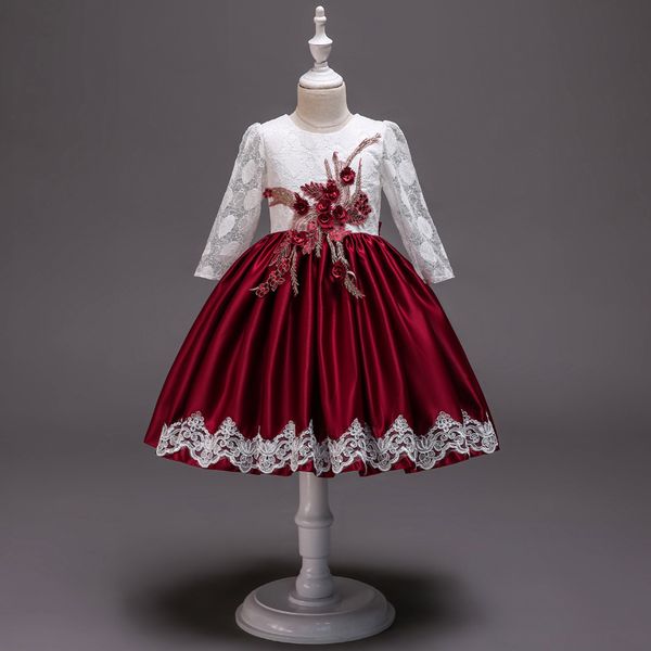 white and red short flower girls dresses 3/4 long sleeves lace appliqued toddler little girls graduation brithday party prom dress m7k8, White;blue
white and red short flower girls dresses 3/4 long sleeves lace appliqued toddler little girls graduation brithday party prom dress m7k8, White;blue