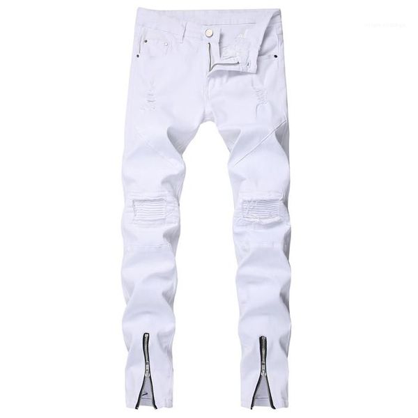 mens designer slim hole pencil pants casual fashion skateboard men skinny denim tousers white zipper jean, Blue
mens designer slim hole pencil pants casual fashion skateboard men skinny denim tousers white zipper jean, Blue
