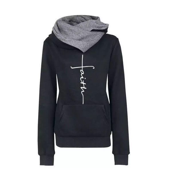women's hoodies & sweatshirts fashion faith alphabet print sweatshirt femmes casual female pockets women street thick sweet pullovers, Black
women's hoodies & sweatshirts fashion faith alphabet print sweatshirt femmes casual female pockets women street thick sweet pullovers, Black
