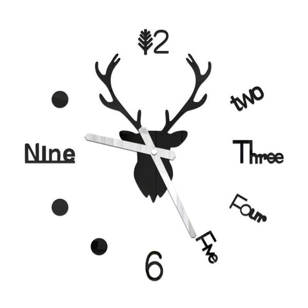 creative diy 3d wall clock mirror wall stickers deer decor head decal living large quartz home sticker clock room watc g7m3
creative diy 3d wall clock mirror wall stickers deer decor head decal living large quartz home sticker clock room watc g7m3