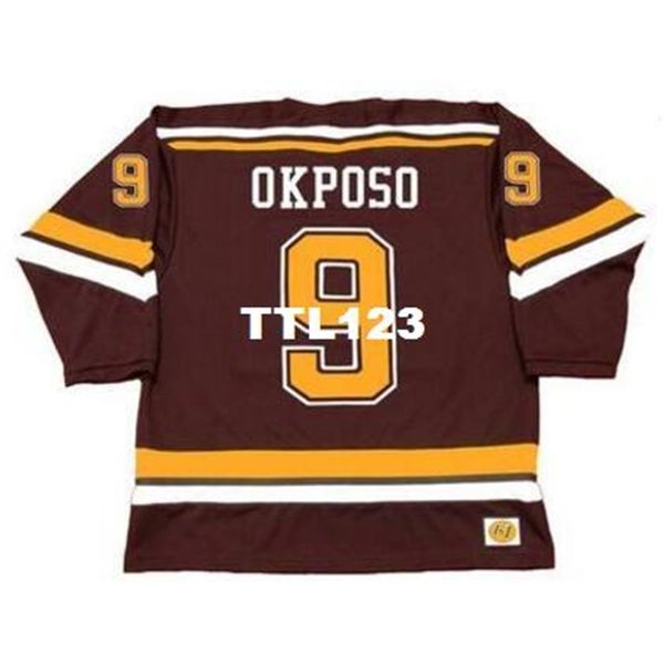 mens #9 kyle okposo minnesota gophers 2007 ccm vintage retro home hockey jersey or custom any name or number retro jersey, Black
mens #9 kyle okposo minnesota gophers 2007 ccm vintage retro home hockey jersey or custom any name or number retro jersey, Black