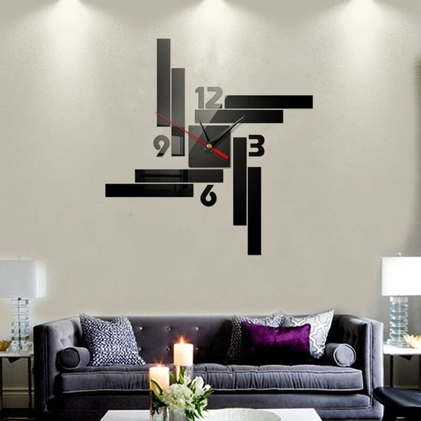 wholesale- clocks quartz fashion watches 3d 41*42.8cm wall clock rushed mirror sticker diy living room decor
wholesale- clocks quartz fashion watches 3d 41*42.8cm wall clock rushed mirror sticker diy living room decor