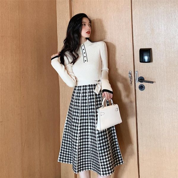 collar french over the knee long dress sweater skirt collar autumn and winter new style thin knit long sleeves with a bottoming, White;black
collar french over the knee long dress sweater skirt collar autumn and winter new style thin knit long sleeves with a bottoming, White;black
