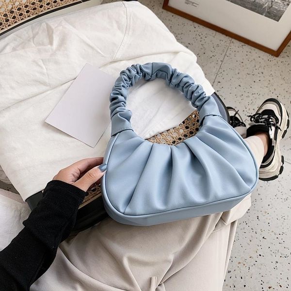 folds design small pu leather shoulder bags for women 2020 elegant dumplings handbags female travel totes fashion evening clutch
folds design small pu leather shoulder bags for women 2020 elegant dumplings handbags female travel totes fashion evening clutch