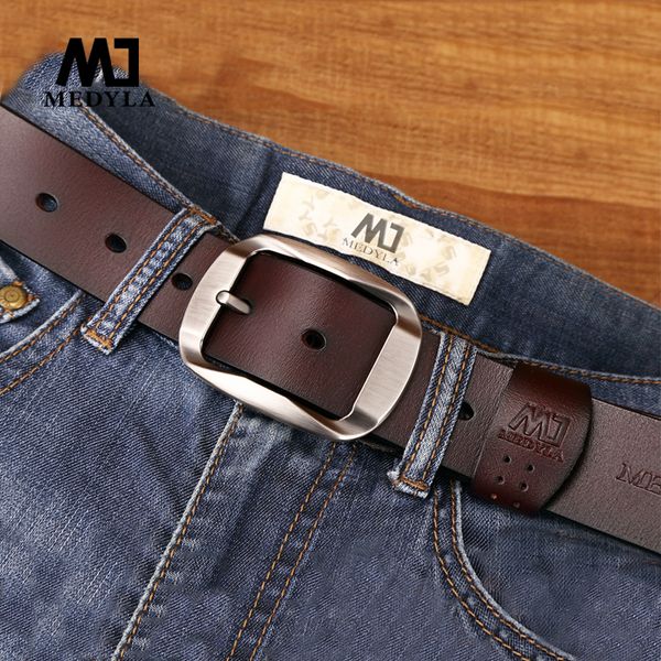 medyla belt male cowhide genuine leather belts for men brand strap male pin buckle vintage jeans belt 110cm-125cm 201112, Black;brown
medyla belt male cowhide genuine leather belts for men brand strap male pin buckle vintage jeans belt 110cm-125cm 201112, Black;brown