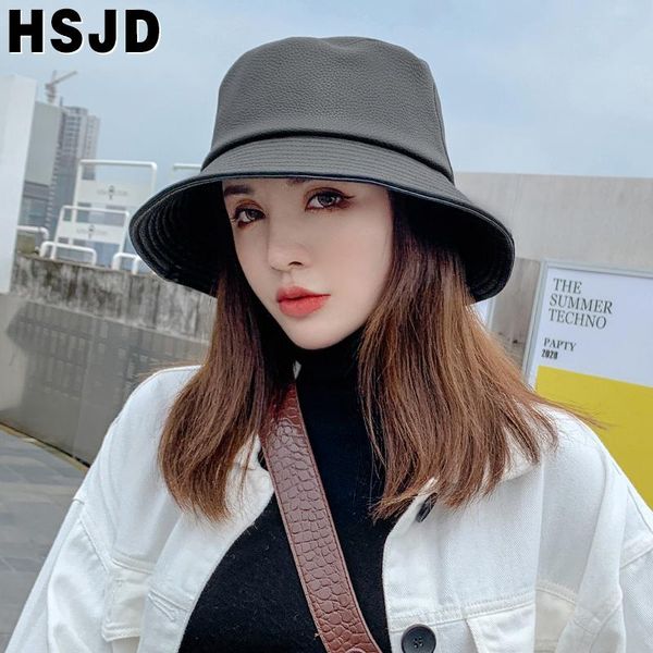 wide brim hats women autumn winter faux leather bucket plain fishing hat pu panama fisherman hip hop cap casual female caps, Blue;gray
wide brim hats women autumn winter faux leather bucket plain fishing hat pu panama fisherman hip hop cap casual female caps, Blue;gray