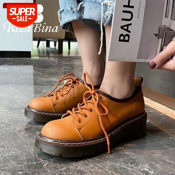 rizabina women real leather flats round toe cross strap solid color female footwear fashion new spring size 34-39 #k98x
rizabina women real leather flats round toe cross strap solid color female footwear fashion new spring size 34-39 #k98x