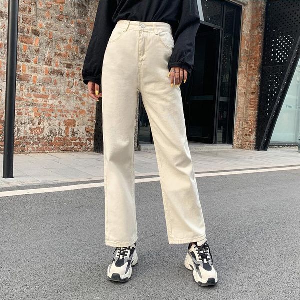 pragmapism new spring autumn wide leg jeans women's high waist denim pants retro loose droop straight trousers jeans woman, Blue
pragmapism new spring autumn wide leg jeans women's high waist denim pants retro loose droop straight trousers jeans woman, Blue