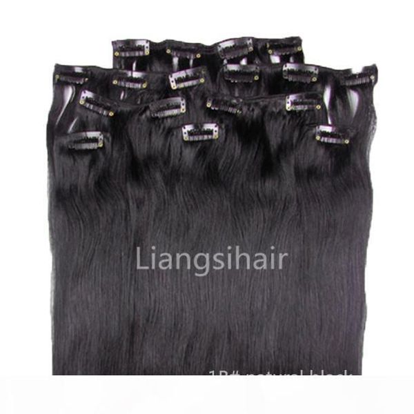 18"-26" 80g 100g 120g 1b# natural black 8pcs clip in hair brazilian indian peruvian malaysian remy human hair extensions bundles, Black;brown
18"-26" 80g 100g 120g 1b# natural black 8pcs clip in hair brazilian indian peruvian malaysian remy human hair extensions bundles, Black;brown
