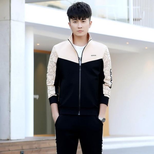 2020 new sportswear men's spring and autumn korean leisure sweater three piece sportswear training set1, White;black
2020 new sportswear men's spring and autumn korean leisure sweater three piece sportswear training set1, White;black