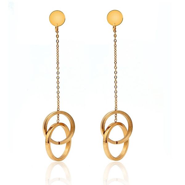 dangle & chandelier luxury 316l stainless steel drop earrings woman gold plating hollow-out circle long dangling earring female party jewelr, Silver
dangle & chandelier luxury 316l stainless steel drop earrings woman gold plating hollow-out circle long dangling earring female party jewelr, Silver