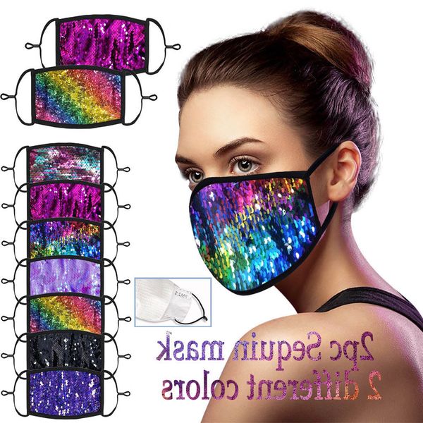 bling sequin adjustable washable reusablewindproof anti-spitting protective mask designer for face with filter masque
bling sequin adjustable washable reusablewindproof anti-spitting protective mask designer for face with filter masque