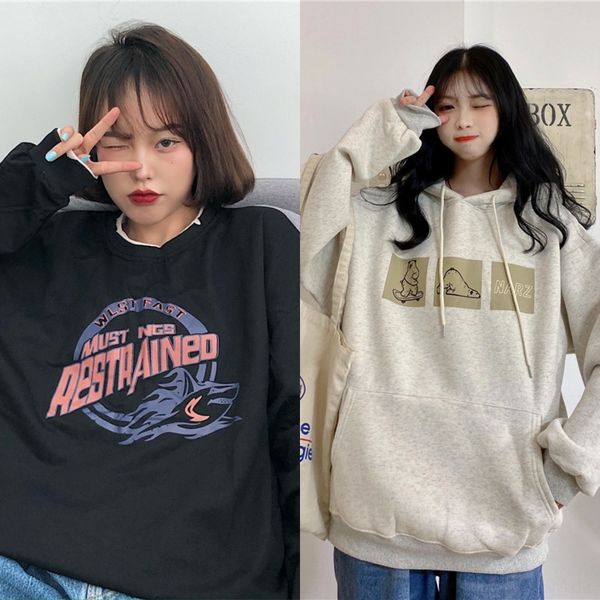 kuxng осень нового длинный рукав свободного студента мультфильма sweatersweater с капюшоном корейского bf топ top универсального свитера дев, White
kuxng осень нового длинный рукав свободного студента мультфильма sweatersweater с капюшоном корейского bf топ top универсального свитера дев, White