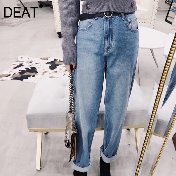 deat solid color high waist curling loose plus woman jeans nine pants casual fashion temperament 2020 autumn winter new tv0851, Black;white
deat solid color high waist curling loose plus woman jeans nine pants casual fashion temperament 2020 autumn winter new tv0851, Black;white