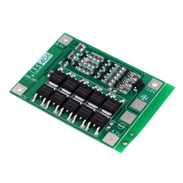 3 serial 3s 40a 3.7v 18650 lithium battery bms pcb protection board balance/enhance integrated circuits for li-ion battery cell
3 serial 3s 40a 3.7v 18650 lithium battery bms pcb protection board balance/enhance integrated circuits for li-ion battery cell