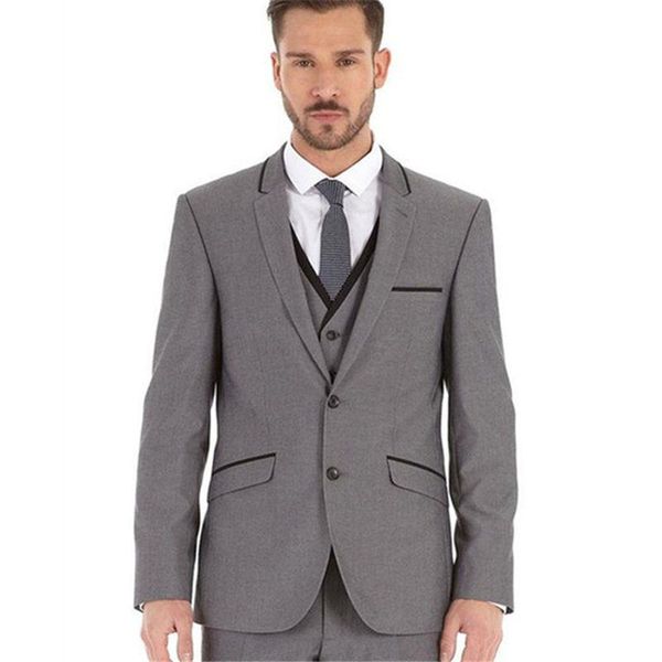 men's suits & blazers customized smoking gray slim fit suit groom tuxedo lapel wedding dress 3 pieces, White;black
men's suits & blazers customized smoking gray slim fit suit groom tuxedo lapel wedding dress 3 pieces, White;black