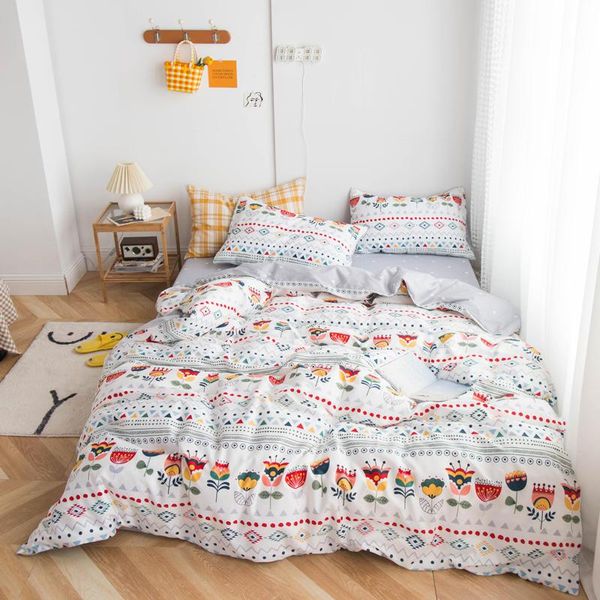 bonenjoy bedding set pure cotton single/ size bed linen sets bohemia style juego de cama duvet cover set with pillowcase
bonenjoy bedding set pure cotton single/ size bed linen sets bohemia style juego de cama duvet cover set with pillowcase