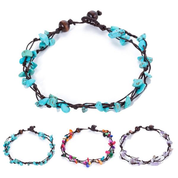 vintage stone beaded wax string chain gypsy bracelets for women bohemian handmade ethnic style friendship jewelry wholesales, Black
vintage stone beaded wax string chain gypsy bracelets for women bohemian handmade ethnic style friendship jewelry wholesales, Black