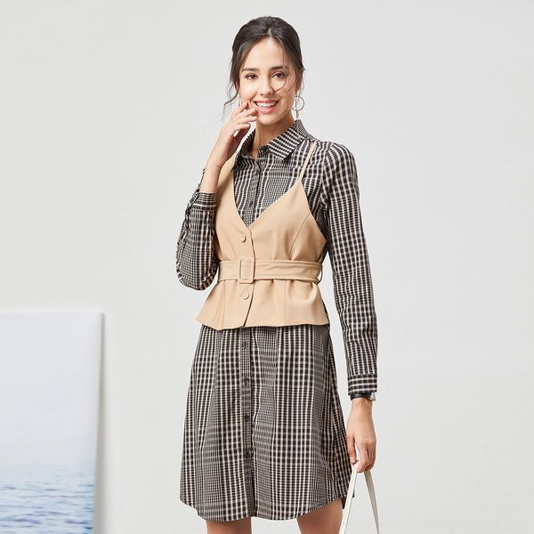 qiots 1331186 2020 early autumn new two long a-line mid plaid fake slim waistband skirt long skirt piece dress eenq7, Black;gray
qiots 1331186 2020 early autumn new two long a-line mid plaid fake slim waistband skirt long skirt piece dress eenq7, Black;gray