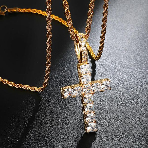 chokers us7 cross pendant necklace for men women zircon micro gold silver color cz hip hop jewelry gift, Golden;silver
chokers us7 cross pendant necklace for men women zircon micro gold silver color cz hip hop jewelry gift, Golden;silver