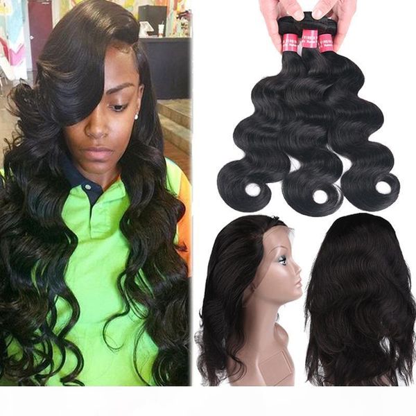 8a brazilian straight & body wave virgin human hair 3 bundles with 360 full lace closure remy 3 bundles brazilian peruvian human hair weaves, Black
8a brazilian straight & body wave virgin human hair 3 bundles with 360 full lace closure remy 3 bundles brazilian peruvian human hair weaves, Black