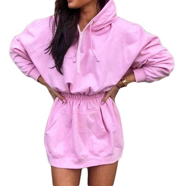 women long hoodies dress elastic waist solid long sleeve pocket pullover dress women jumper pullover 2021 new fashion, Black;gray
women long hoodies dress elastic waist solid long sleeve pocket pullover dress women jumper pullover 2021 new fashion, Black;gray