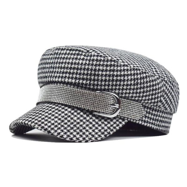 lattice rhinestone inlay belt beret fashion new autumn winter korean version vintage flat women hat peaked cap, Blue;gray
lattice rhinestone inlay belt beret fashion new autumn winter korean version vintage flat women hat peaked cap, Blue;gray