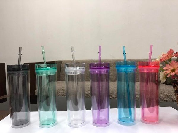 dhl 16oz skinny tumbler acrylic tumblers double wall clear plastic tumblerstravel mug with straw and lida08
dhl 16oz skinny tumbler acrylic tumblers double wall clear plastic tumblerstravel mug with straw and lida08