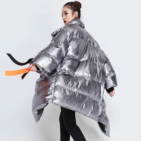 2019 new ribbons women's winter down jackets stand collar long sleeve asymmetric puffer jacket female fashion clothes tide yl3501, Black
2019 new ribbons women's winter down jackets stand collar long sleeve asymmetric puffer jacket female fashion clothes tide yl3501, Black
