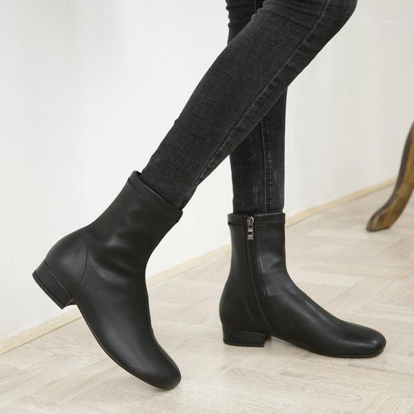 genuine leather winter autumn women boots zipper square heel ankle boots casual outdoor lady ladies shoes1, Black
genuine leather winter autumn women boots zipper square heel ankle boots casual outdoor lady ladies shoes1, Black