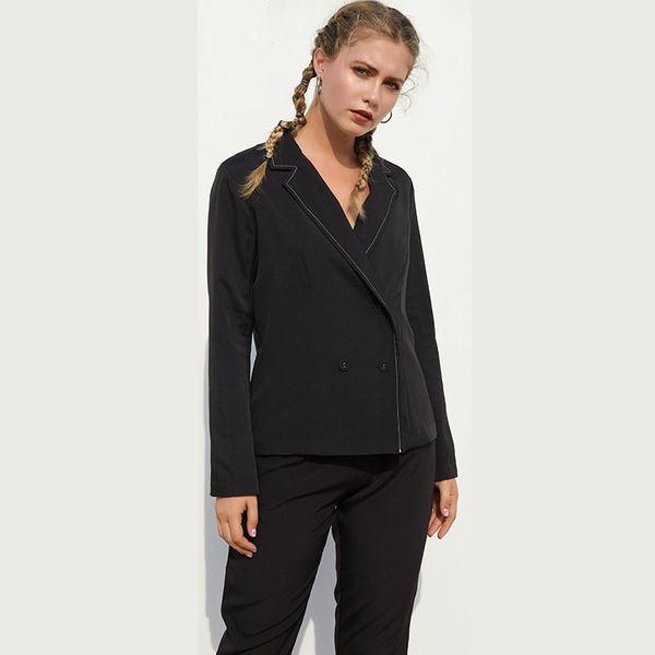 2020 autumn new casual fashion white-collar interview ol business temperament small suit jacket long-sleeved womens clothing, White;black
2020 autumn new casual fashion white-collar interview ol business temperament small suit jacket long-sleeved womens clothing, White;black