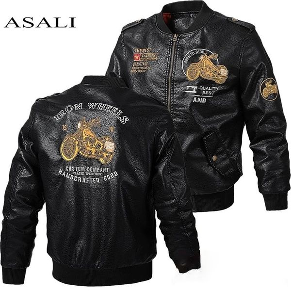 male leather jacket slim fit coat men stand collar jaqueta pu coats biker jackets casual motorcycle faux fur s-5xl jacket fleece 201014, Black;brown
male leather jacket slim fit coat men stand collar jaqueta pu coats biker jackets casual motorcycle faux fur s-5xl jacket fleece 201014, Black;brown