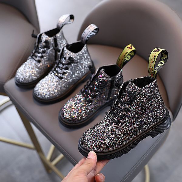 2021 new autumn girls boys short fashion leather bling kids martin rubber comfortable children's snow boots sneakers, Black
2021 new autumn girls boys short fashion leather bling kids martin rubber comfortable children's snow boots sneakers, Black