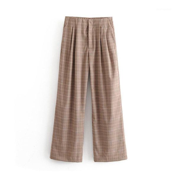 women elegant plaid pants zipper pockets european style female casaul fashion trousers pantalones1, Black;white
women elegant plaid pants zipper pockets european style female casaul fashion trousers pantalones1, Black;white