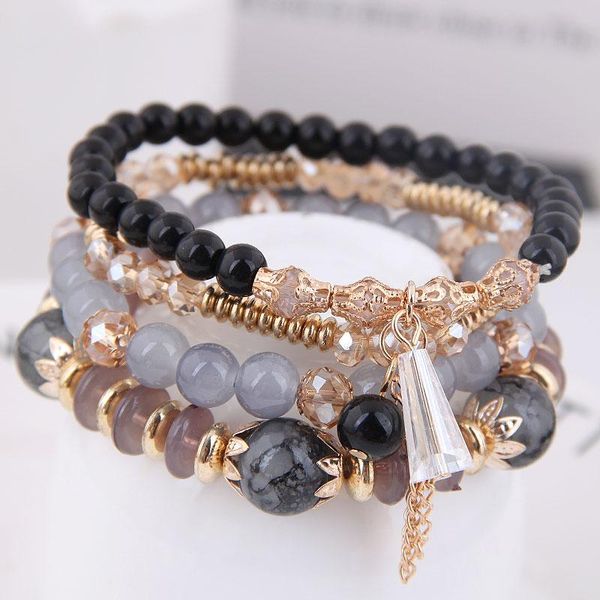 diezi korean fashion ethnic crystal beads bracelets for women girls gift elastic rope tassel wrap bracelet pulseira feminina, Golden;silver
diezi korean fashion ethnic crystal beads bracelets for women girls gift elastic rope tassel wrap bracelet pulseira feminina, Golden;silver