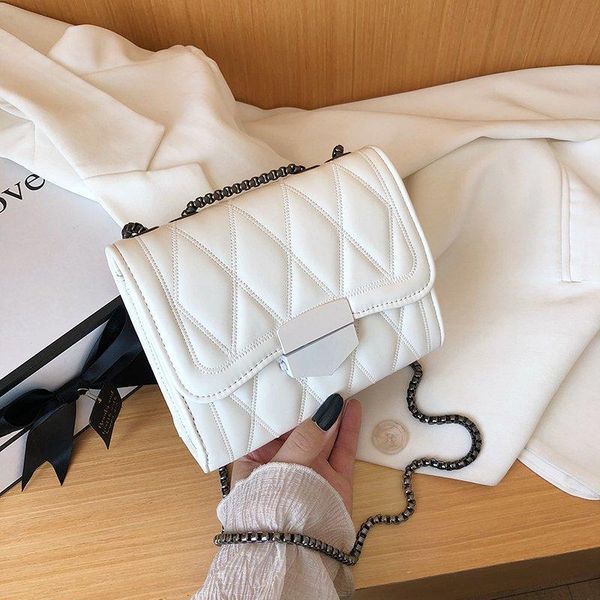 chain small pu leather flap bags for women 2020 elegant solid color crossbody shoulder handbags travel cross body bag totes sac
chain small pu leather flap bags for women 2020 elegant solid color crossbody shoulder handbags travel cross body bag totes sac
