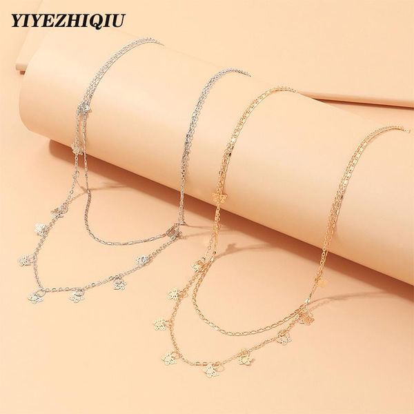 boho gold butterfly necklace for women teen girls butterfly choker 2 layer neck chain tassel stars pendant necklaces collar, Silver
boho gold butterfly necklace for women teen girls butterfly choker 2 layer neck chain tassel stars pendant necklaces collar, Silver