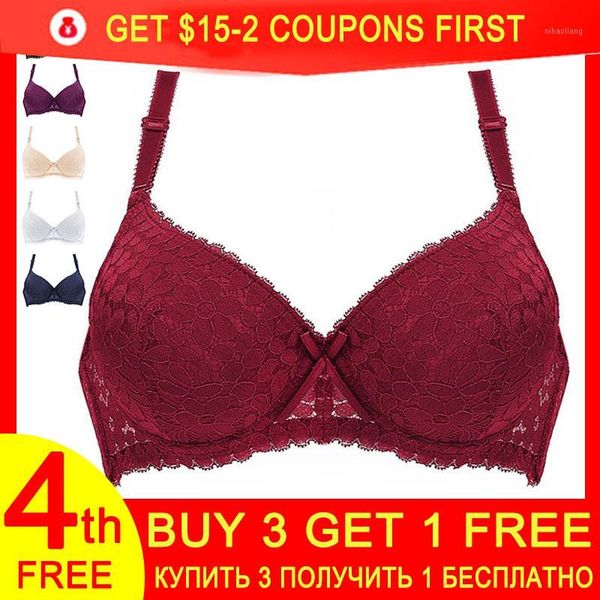 women thick padded lace bra super push up bralette intimates lingerie floral bras for female underwear a/b cup brassiere1, Red;black
women thick padded lace bra super push up bralette intimates lingerie floral bras for female underwear a/b cup brassiere1, Red;black