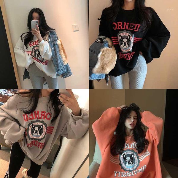 korean version of the oversized version of loose casual joker printing with velvet thick round neck turtleneck hoodie woman1, Black
korean version of the oversized version of loose casual joker printing with velvet thick round neck turtleneck hoodie woman1, Black