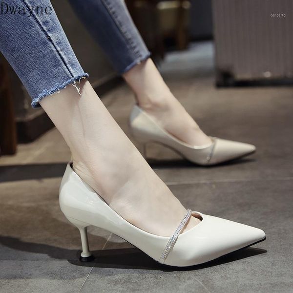 women's high-heeled shoes 2020 spring new wild fine with shallow mouth fashion pointed work shoes1, Black
women's high-heeled shoes 2020 spring new wild fine with shallow mouth fashion pointed work shoes1, Black