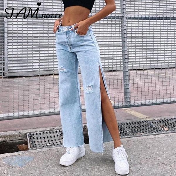 women's jeans ripped side split wide leg woman hollow out baggy high waist mom solid cute y2k denim fashion streetwear2021 iamty, Blue
women's jeans ripped side split wide leg woman hollow out baggy high waist mom solid cute y2k denim fashion streetwear2021 iamty, Blue